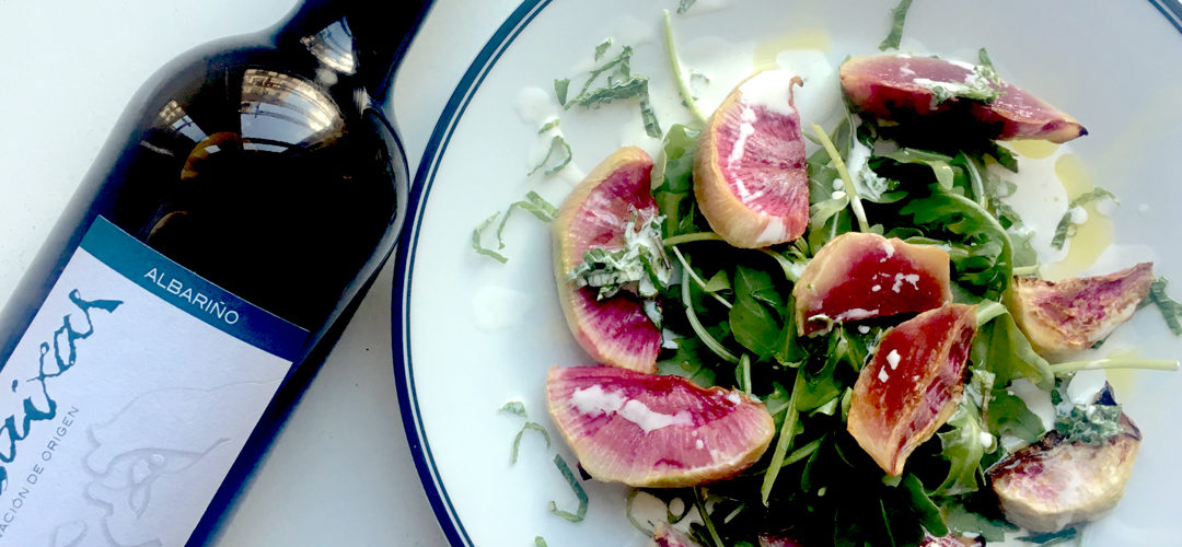 Roasted Radish Salad with Crème Fraîche Dressing